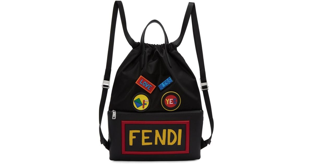 fendi drawstring backpacks