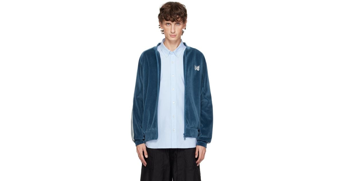 Needles Rc Track Jacket in Blue for Men | Lyst UK
