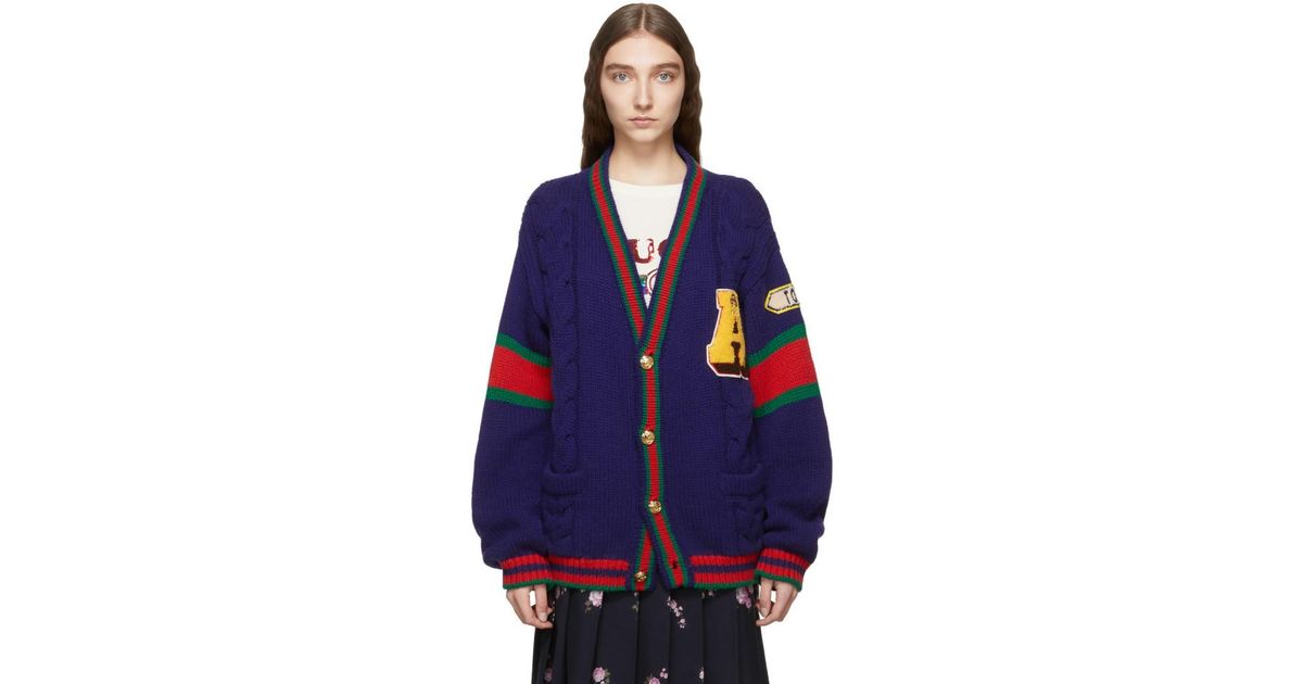 oversized varsity cardigan