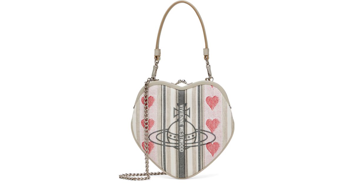 Vivienne Westwood オフホワイト Belle Heart Frame バッグ