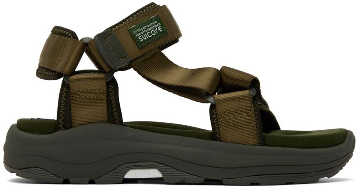 Suicoke カーキ Depa-Run サンダル ブラック | Lyst Suicoke カーキ Depa-Run サンダル ブラック | Lyst