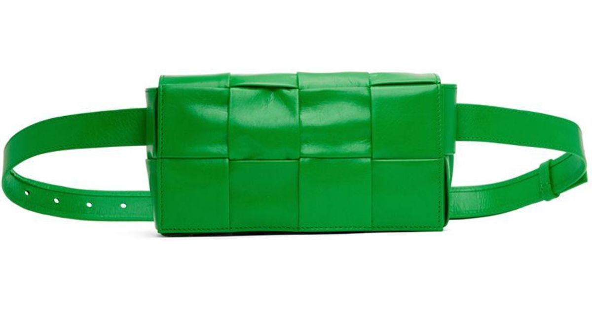 Bottega Green Cassette Belt Bag for Men Lyst