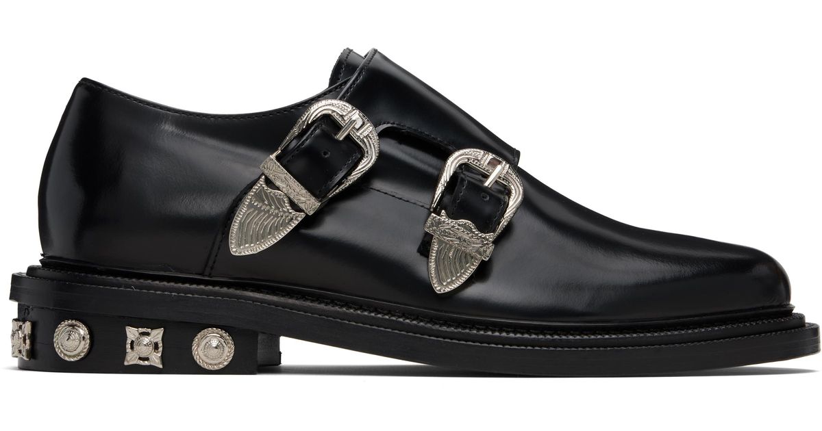 Toga Virilis Double Monkstraps in Black for Men | Lyst
