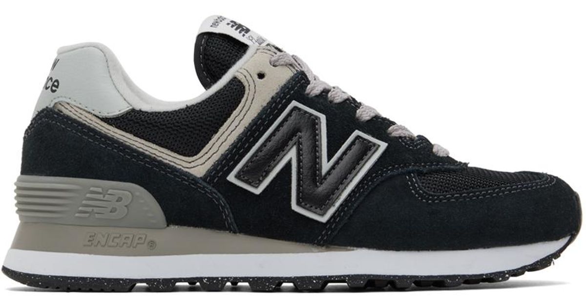 New Balance 574 Core Sneakers in Black | Lyst
