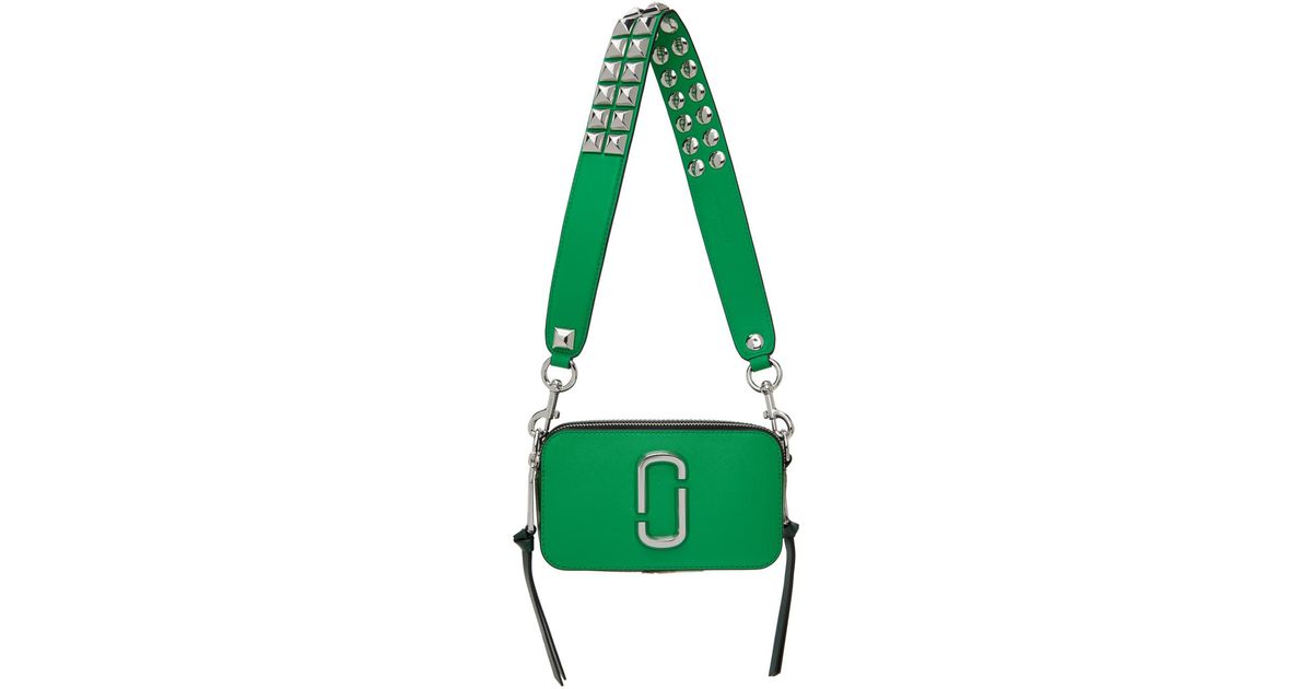 Sac snapshot vert à clous Marc Jacobs en coloris Vert Lyst