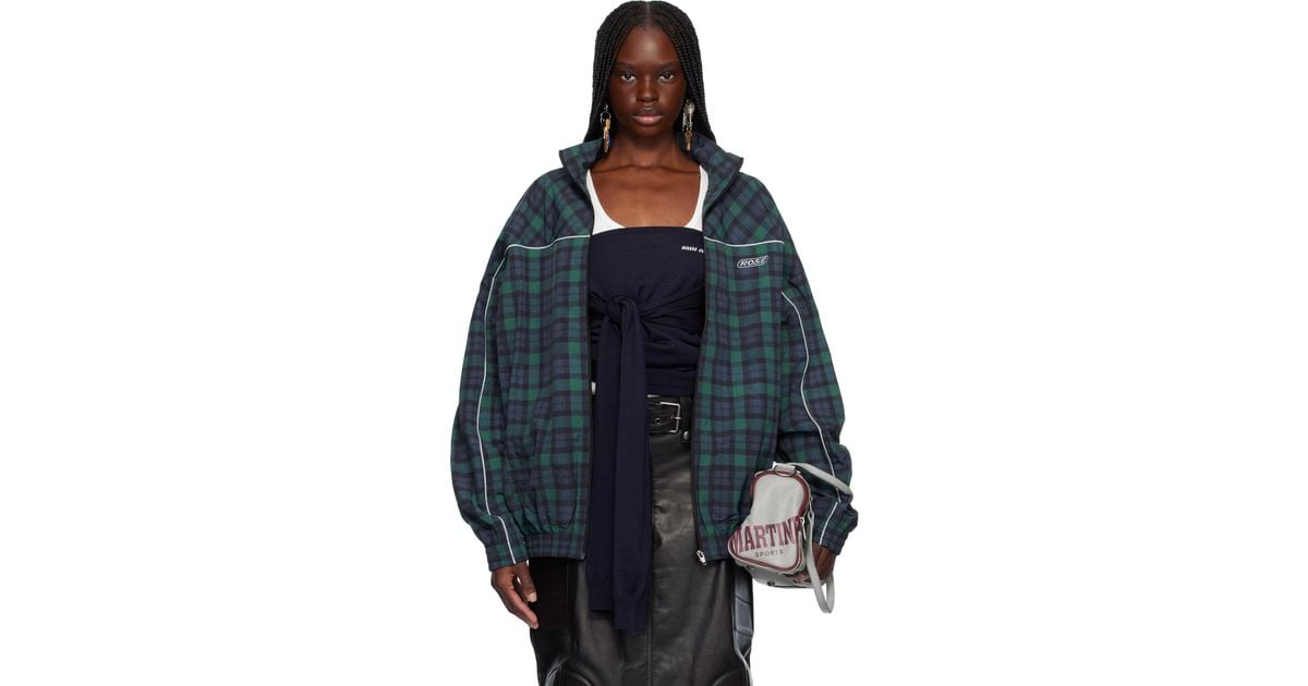 Martine Rose Oversized Track Jacket in Blue | Lyst