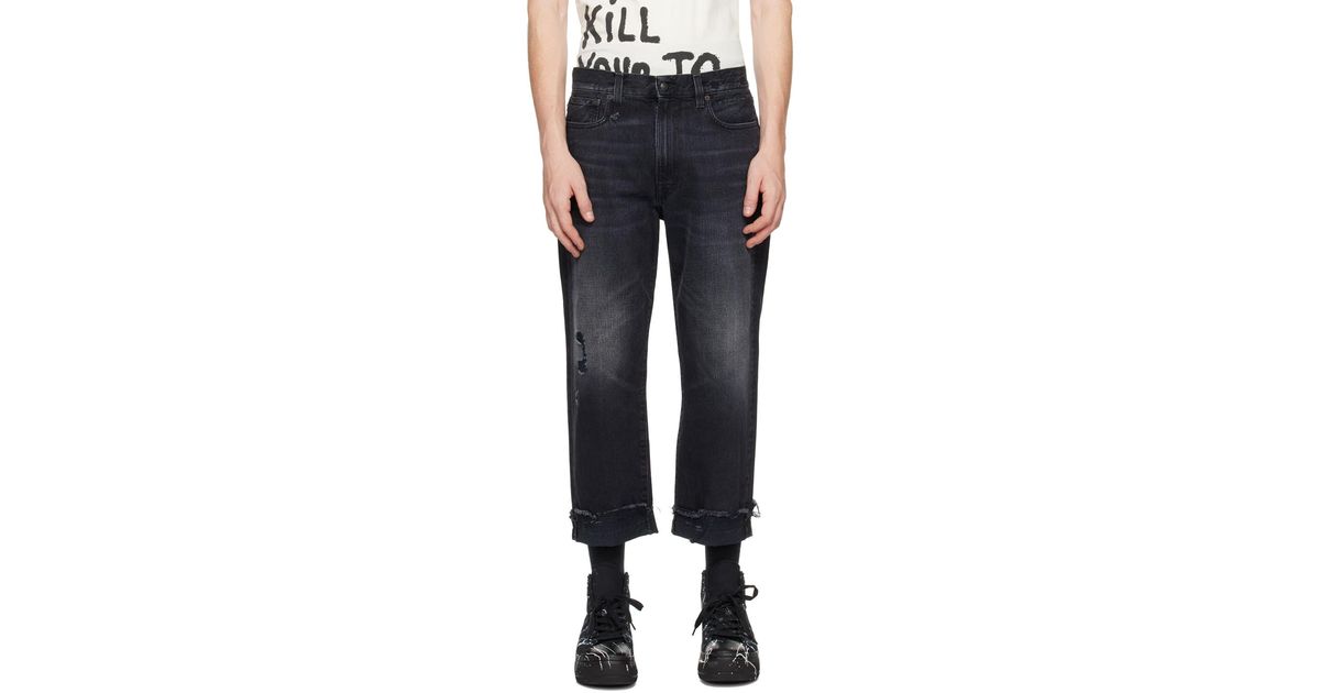 R13 Black Distressed Jeans for Men | Lyst Canada