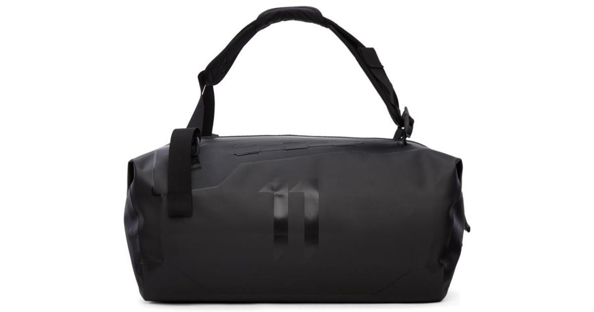 Boris Bidjan Saberi 11 Black Waterproof Duffle Bag For Men Boris Bidjan Saberi 11 Black Waterproof Duffle Bag For Men