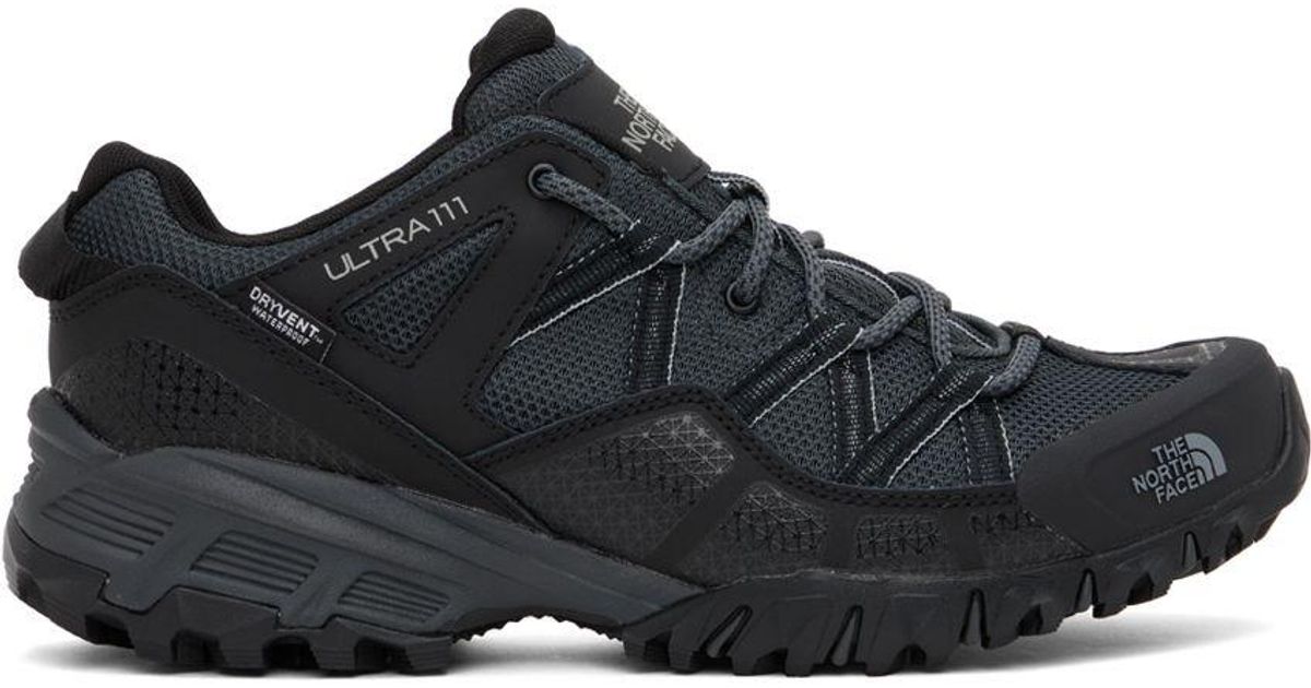 The North Face Gray Ultra 111 Wp Sneakers in Black for Men Lyst