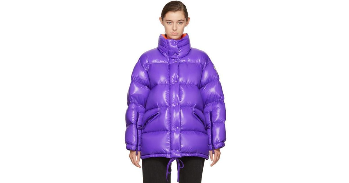 moncler purple down jacket