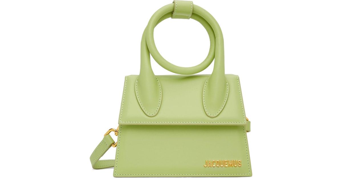 Jacquemus Leather La Montange 'le Chiquito Nœud' Bag in Green - Lyst