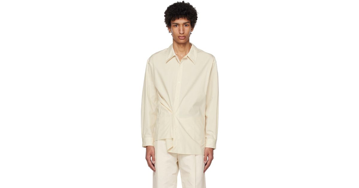 LEMAIRE】ADJUSTABLE TWISTED SHIRT 22SS LEMAIRE】ADJUSTABLE TWISTED SHIRT 22SS