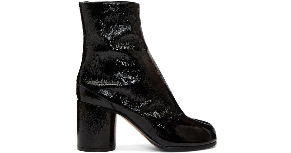 patent tabi boots