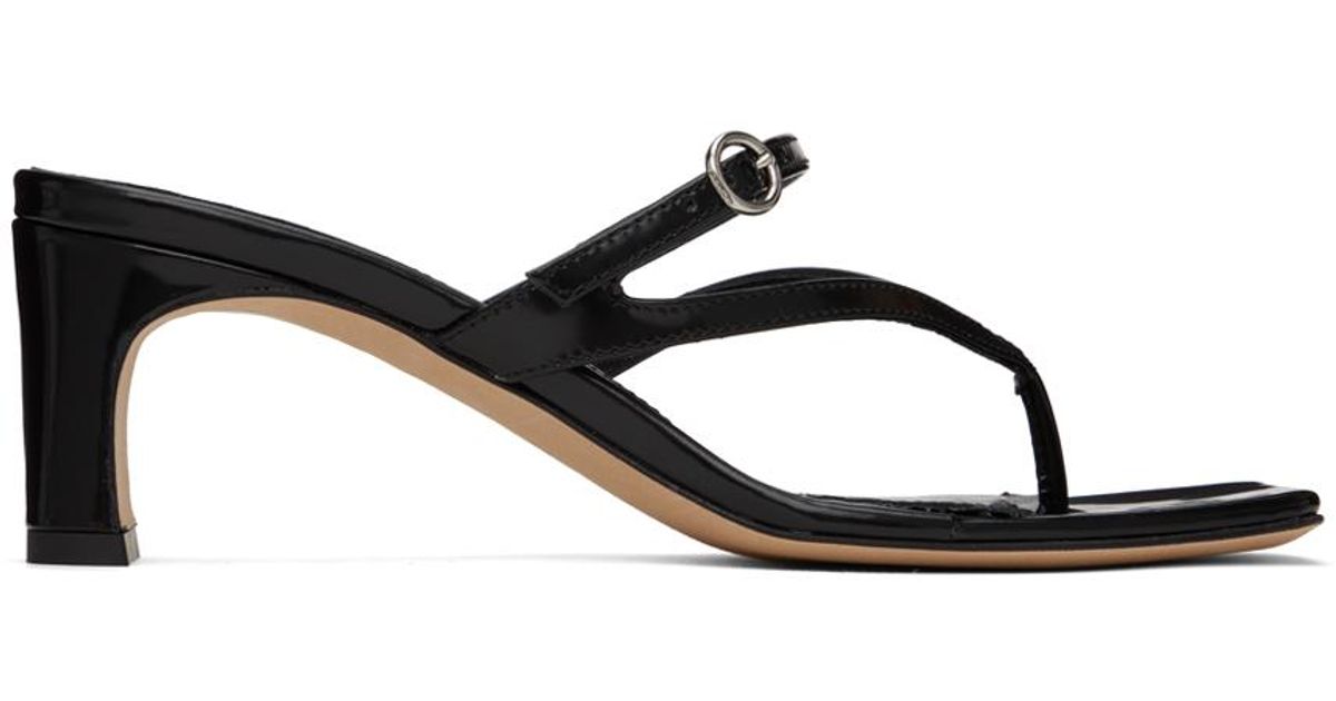 Aeyde Giselle Heeled Sandals in Black | Lyst