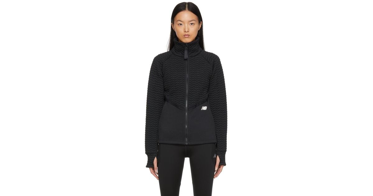 New Balance Synthetic Nb Heatloft Athletic Jacket in bk (Black) Lyst
