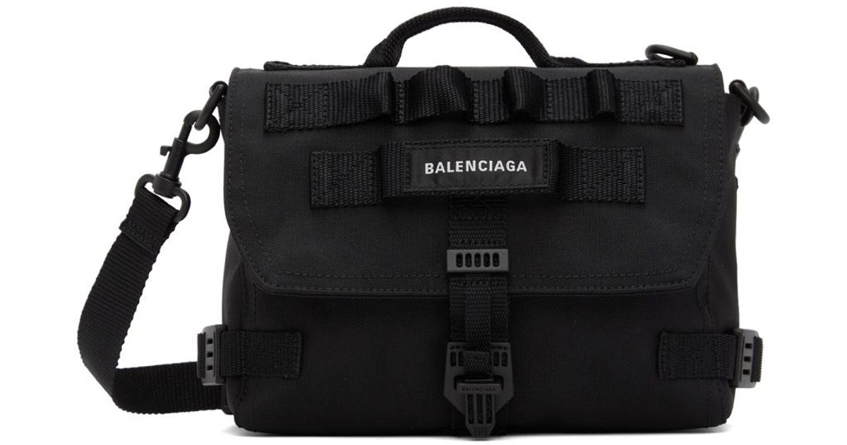 Balenciaga Canvas Army Messenger Bag in Black for Men | Lyst Australia