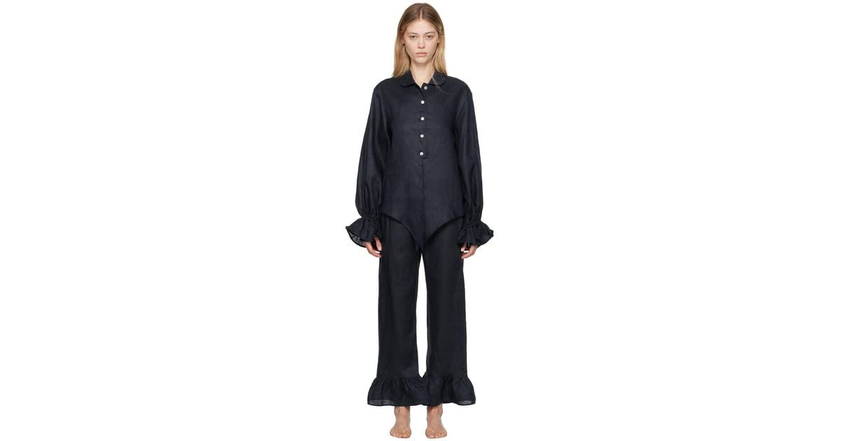 【関税込み】Sleeper ネイビー Rumba パジャマセット Sleeper ネイビー Rumba パジャマセット ブラック | Lyst