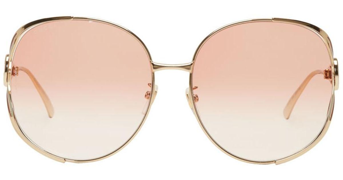 Pink Oversized Urban Fork Sunglasses 