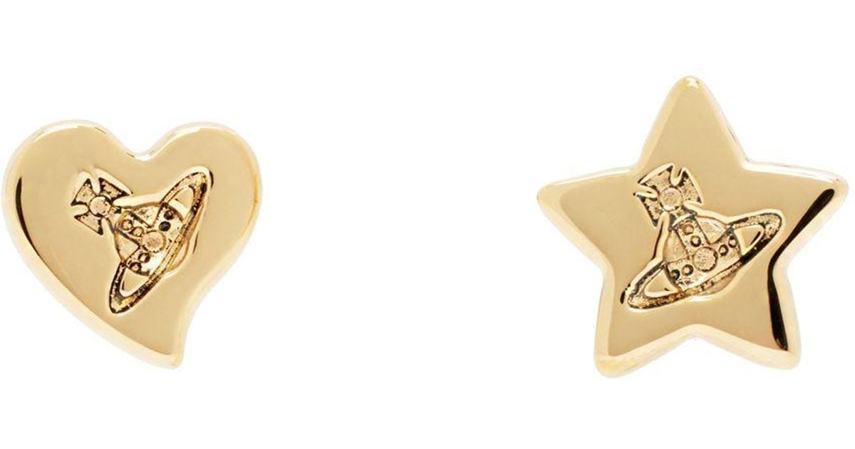 ★Vivienne Westwood★ Vivienne Westwood Priscilla Women's Ea Vivienne Westwood Gold Priscilla Earrings in Black | Lyst