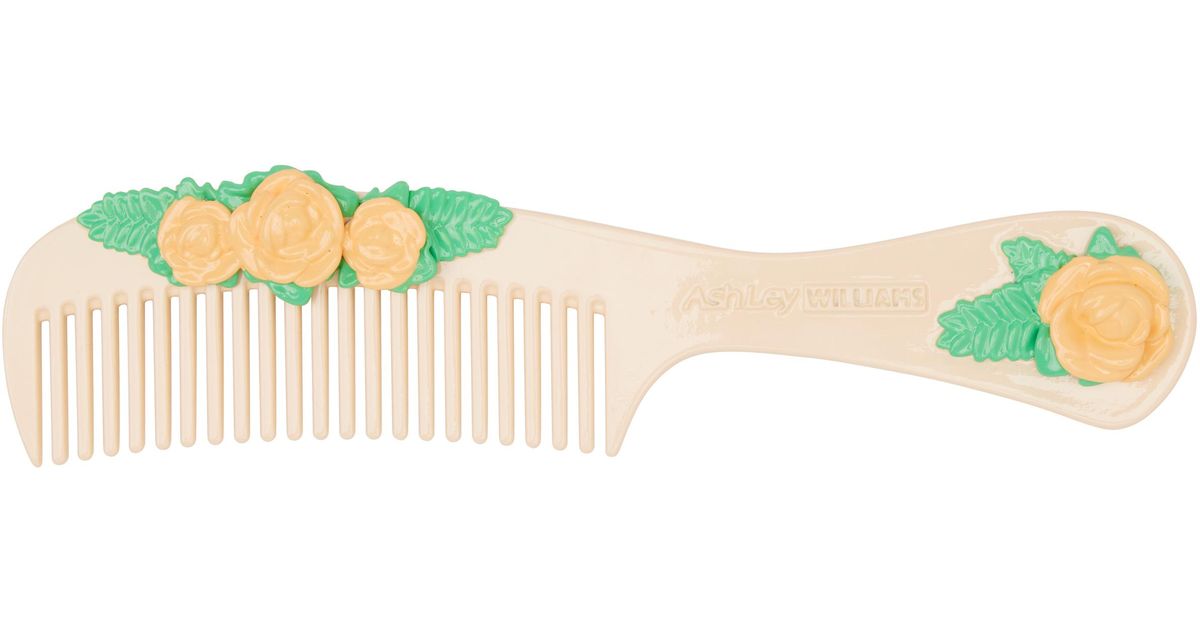 【Ashley Williams】Flower Comb ヘアクリップ Ashley Williams Flower Comb Hair Clip in Black | Lyst