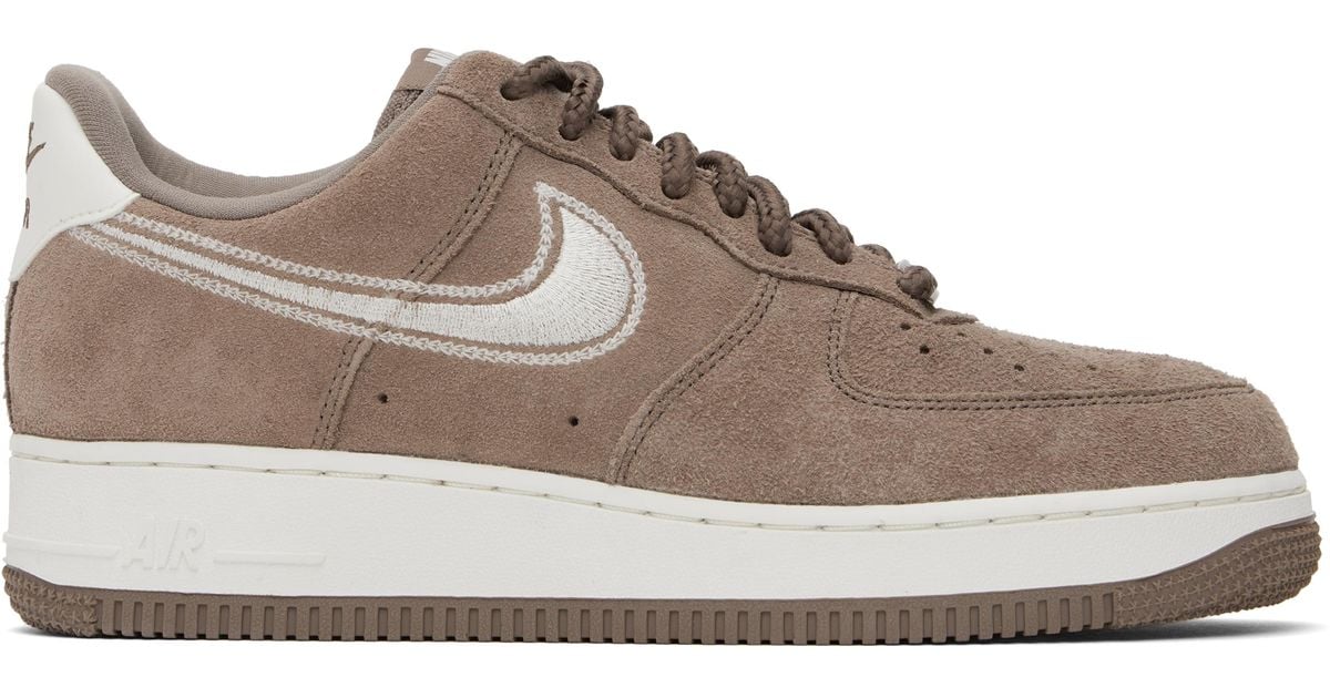 taupe nike air force ones