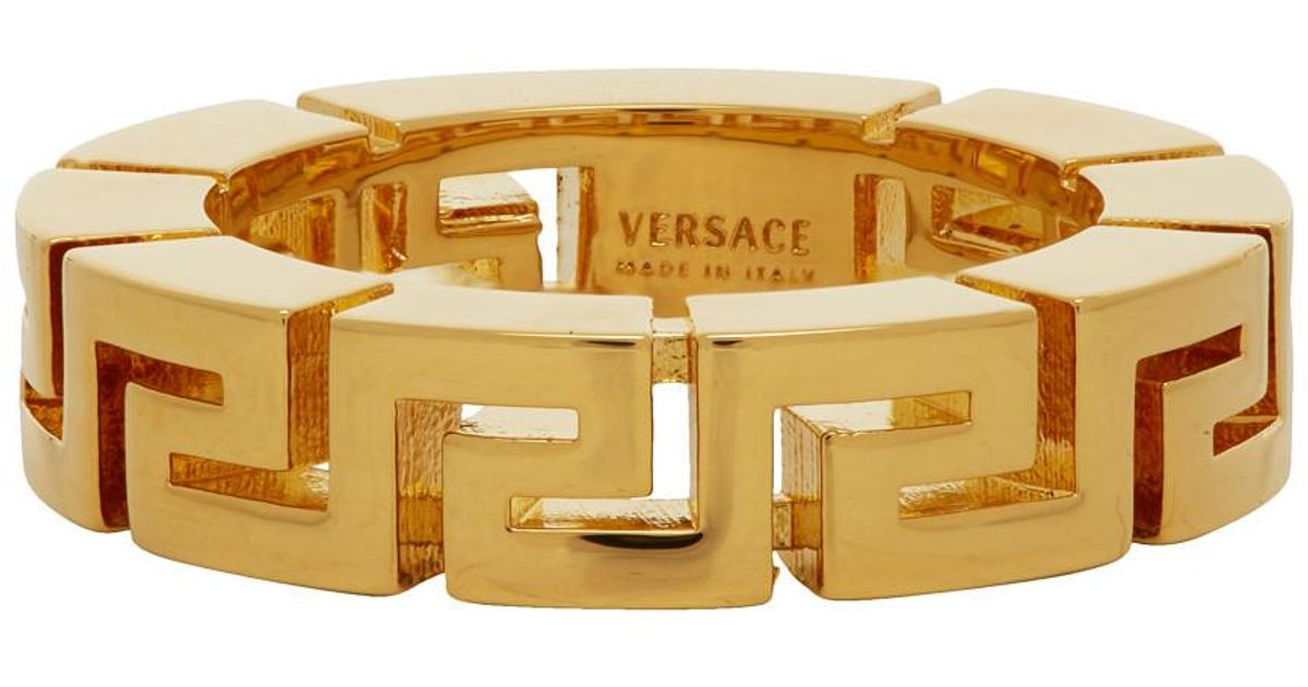 meander ring versace