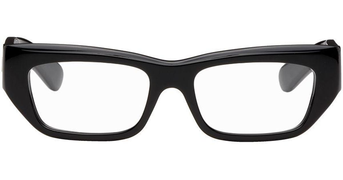 gucci black rectangular glasses