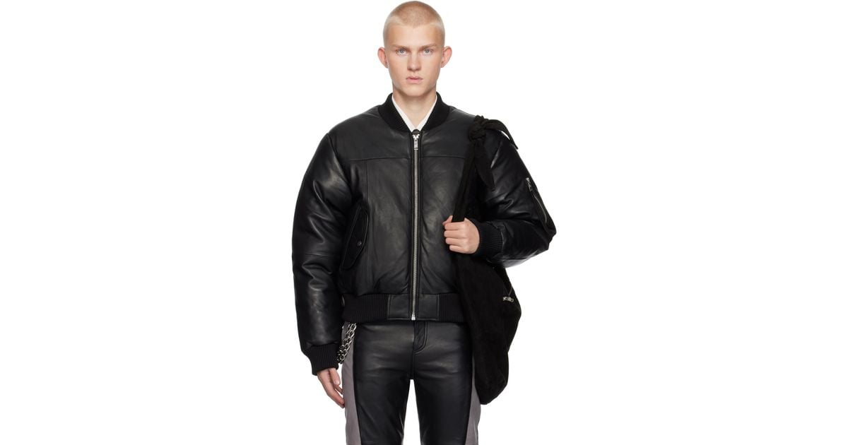 DEADWOOD レザーボンバージャケット