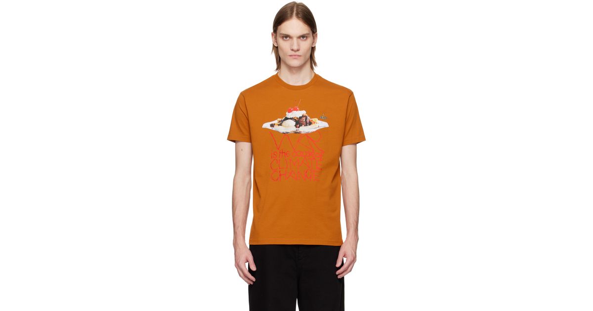 Vivienne Westwood Banana Split Classic T-shirt in Orange for