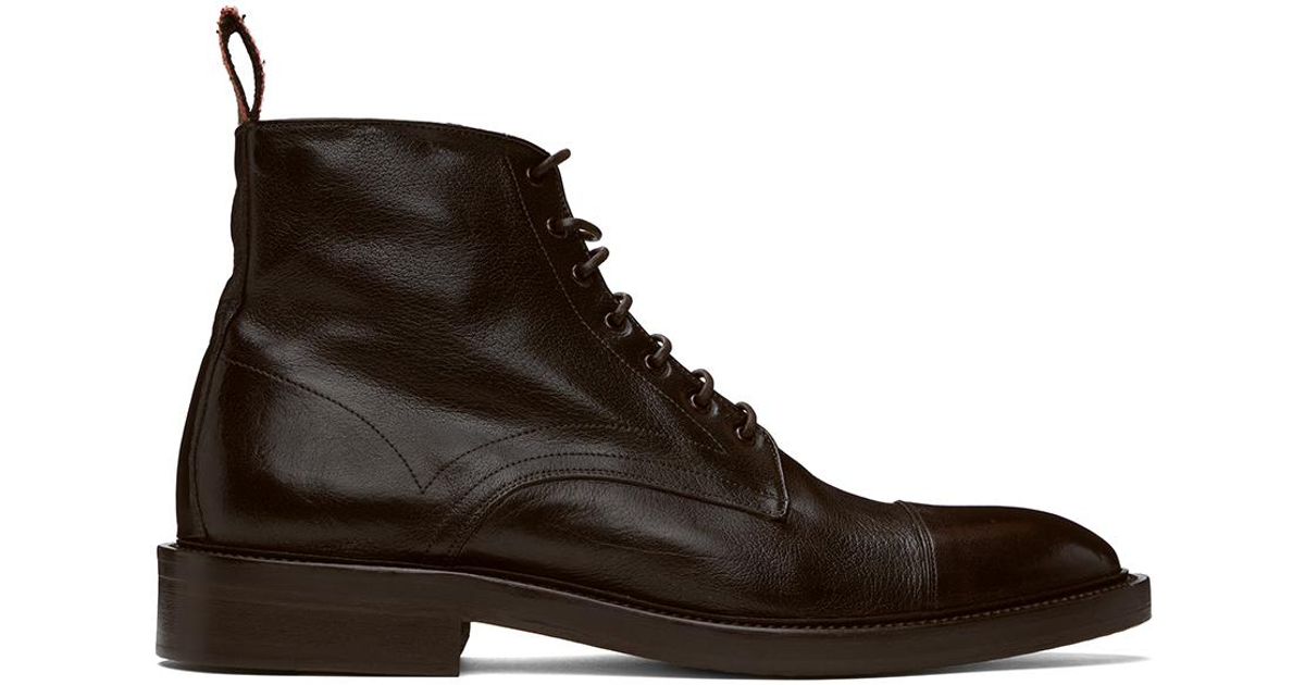 Paul Smith Men\'s Black Leather \'Newland\' Boots Men main image 2