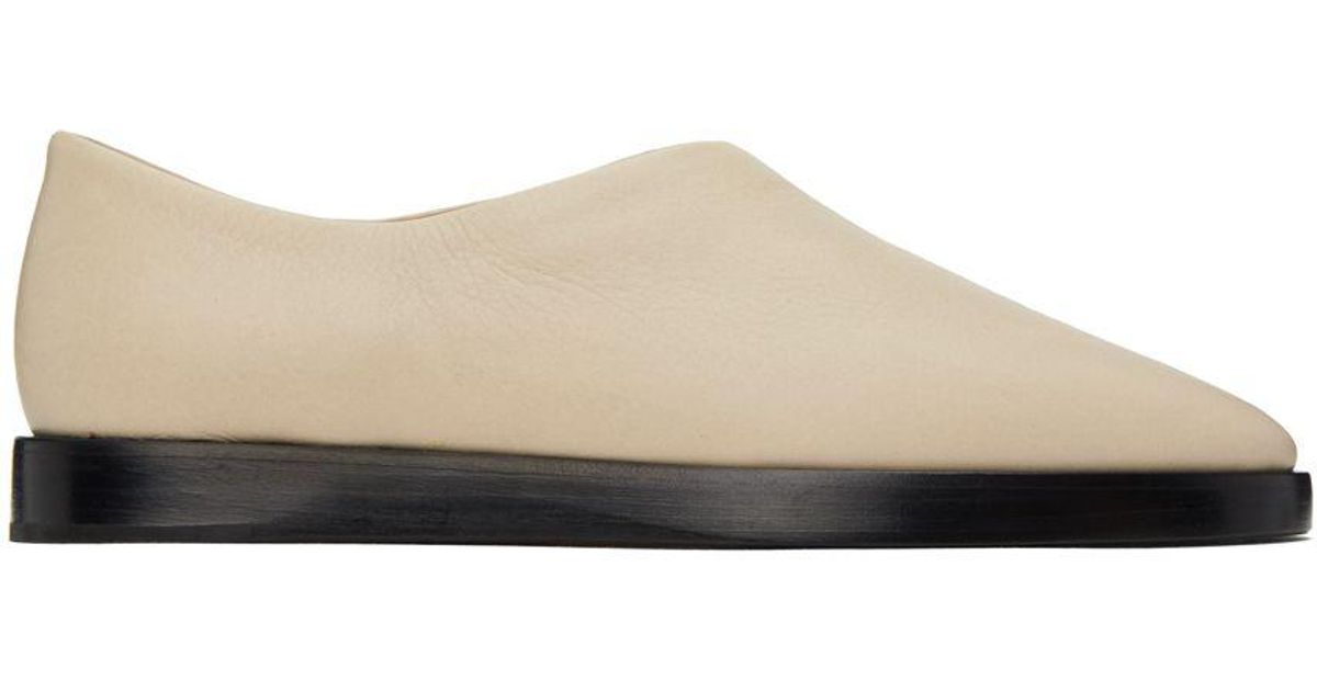 Fear Of God Beige Dress Mules in Black | Lyst