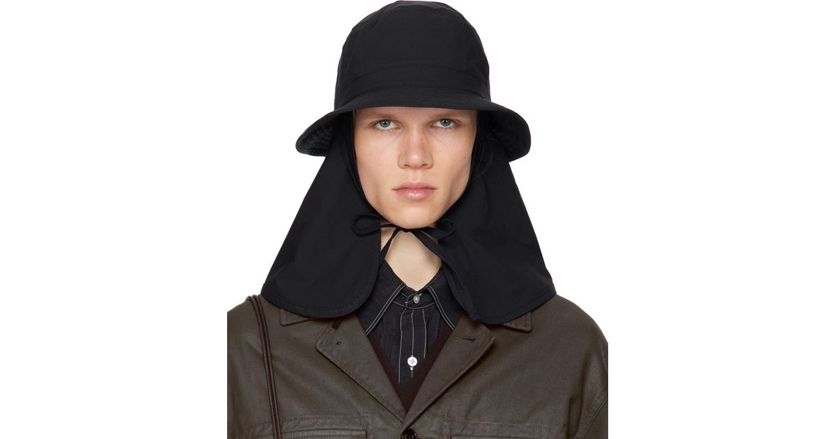 Lemaire Desert Bucket Hat in Black for Men | Lyst