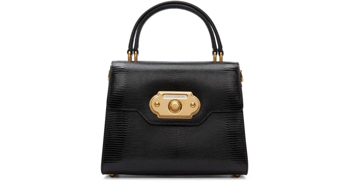 Dolce & Gabbana Black Medium Welcome Bag | Lyst
