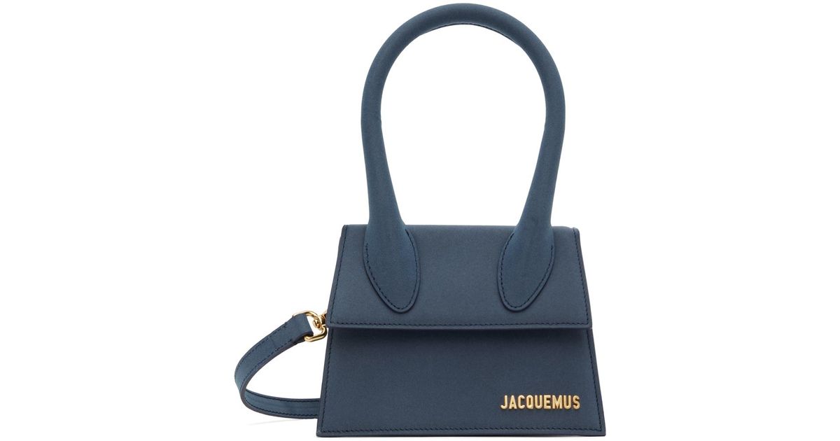 Jacquemus Le Raphia 'le Chiquito Moyen' Bag in Blue | Lyst UK