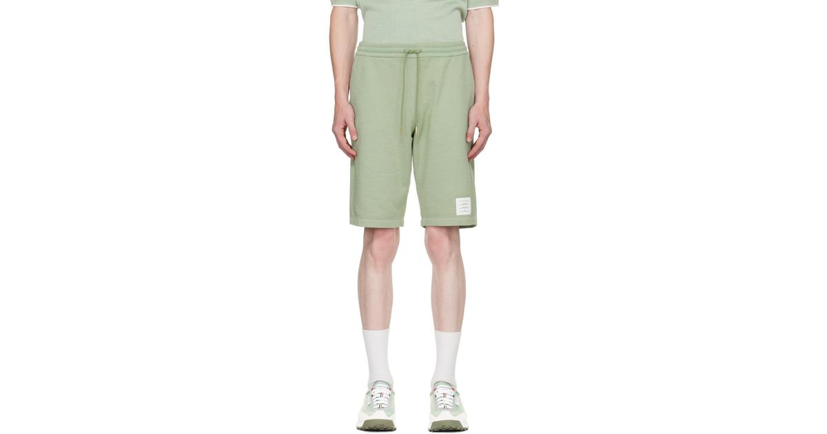 Homme Shorts Shorts Thom Browne Thom e short à plis Laines Thom Browne pour homme en coloris Vert 