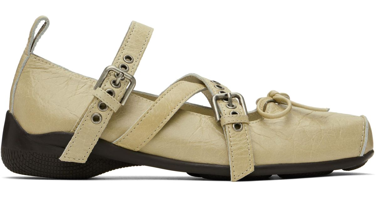 open-yy-Beige-Cross-Buckle-