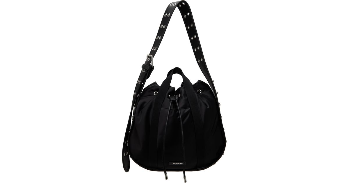 【関税込み】We11done ブラック Belted Punk バッグ we11done Belted Punk Bag in Black | Lyst