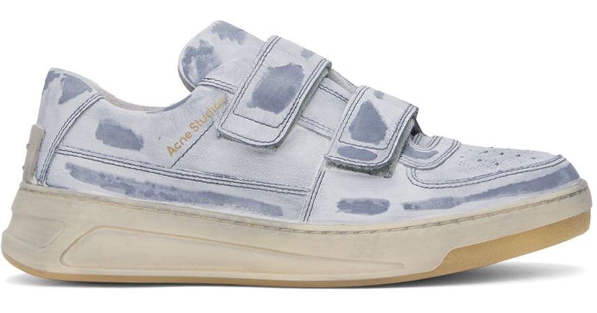 Acne studios laminated faux leather sneakers – Italy Station