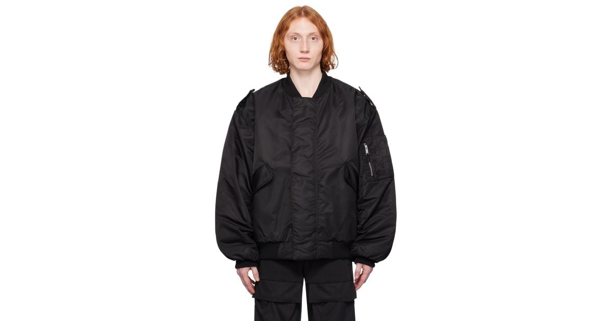 Entire studios V-22 Bomber Jacket in Black for Men | Lyst Canada
