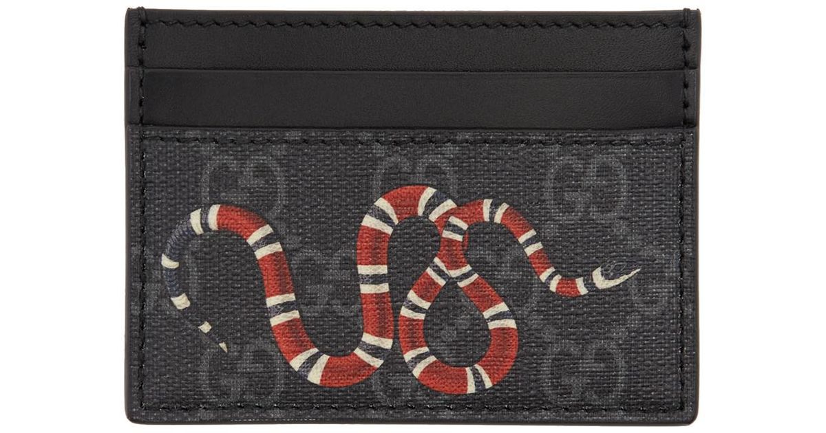 gucci card holder snake