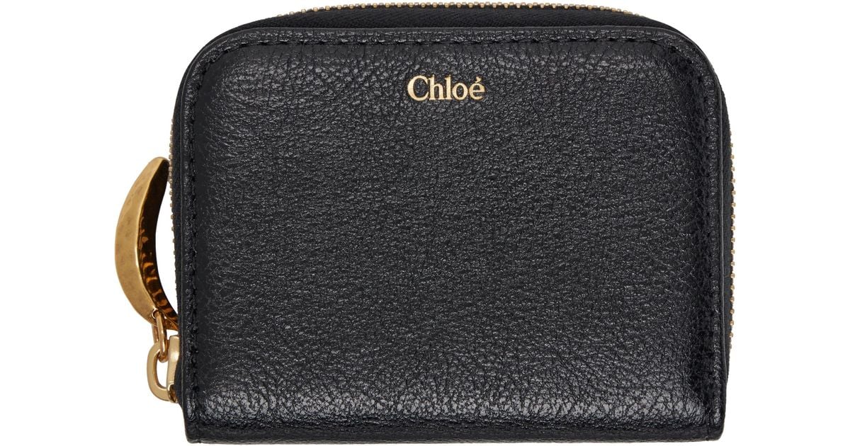 【CHLOE】ブラック Banana ジップウォレット Chloé Banana Zipped Wallet in Black | Lyst