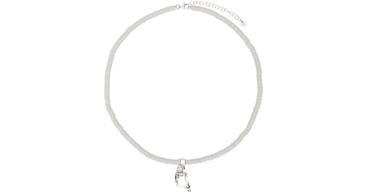ALAN CROCETTI Ssense Exclusive Gray Raver Necklace in Natural for Men ...