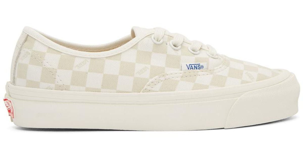 off white and black checkered vans