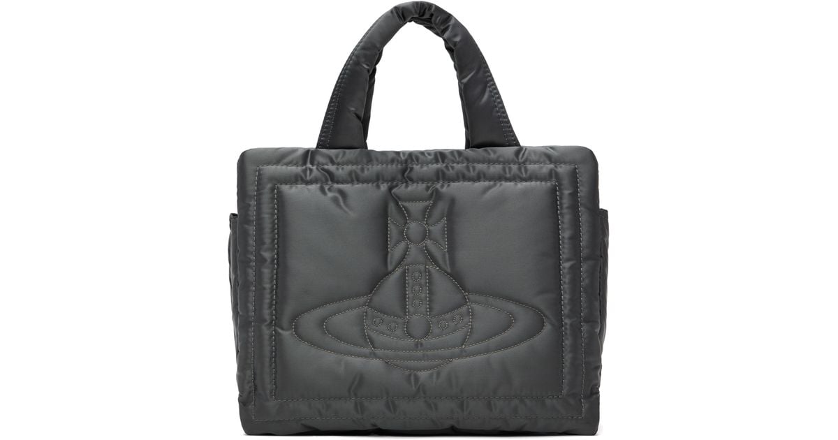 【Vivienne Westwood】Small Margaret ロゴ パデッドバッグ Margaret Small Bag in BLACK | Vivienne Westwood®