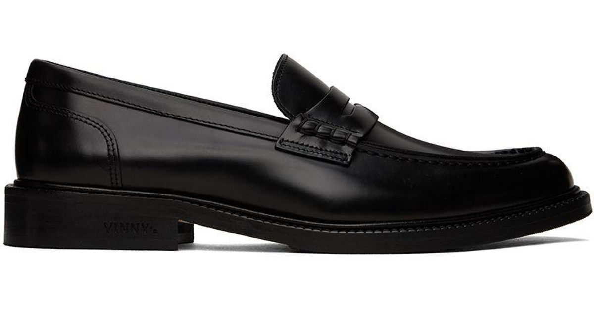 VINNY'S Black Townee Loafers for Men Lyst