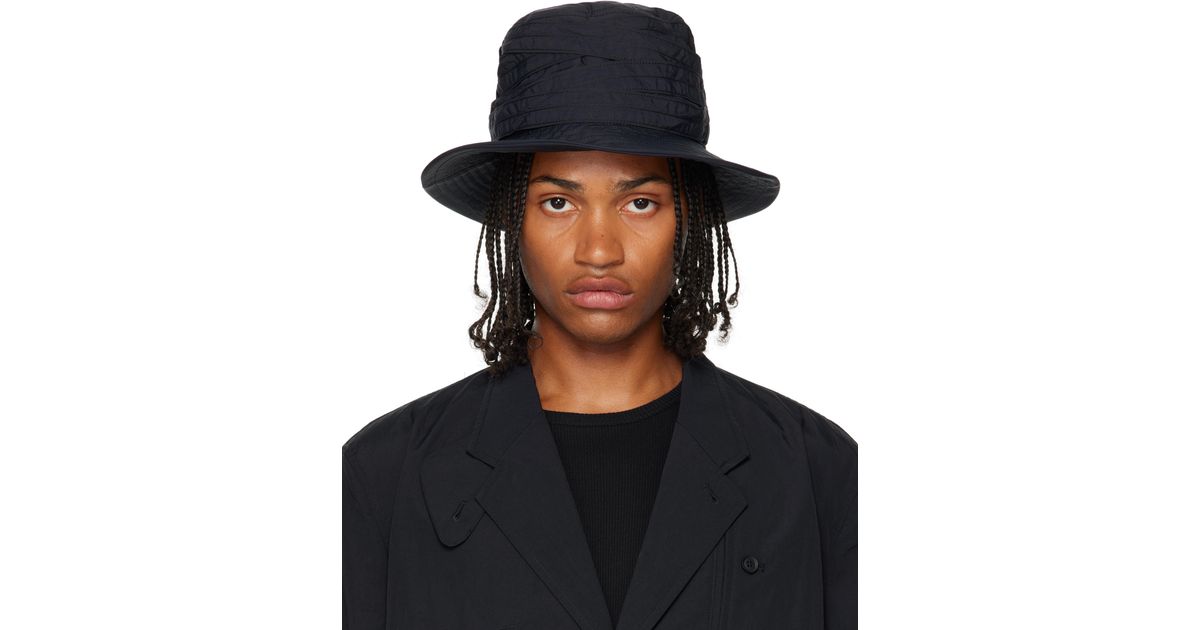 Y-3 Cinch Bucket Hat in Black for Men | Lyst UK