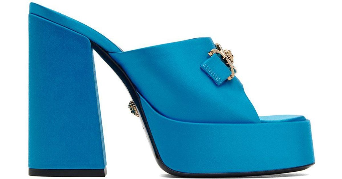 Versace Blue Medusa '95 Mules | Lyst