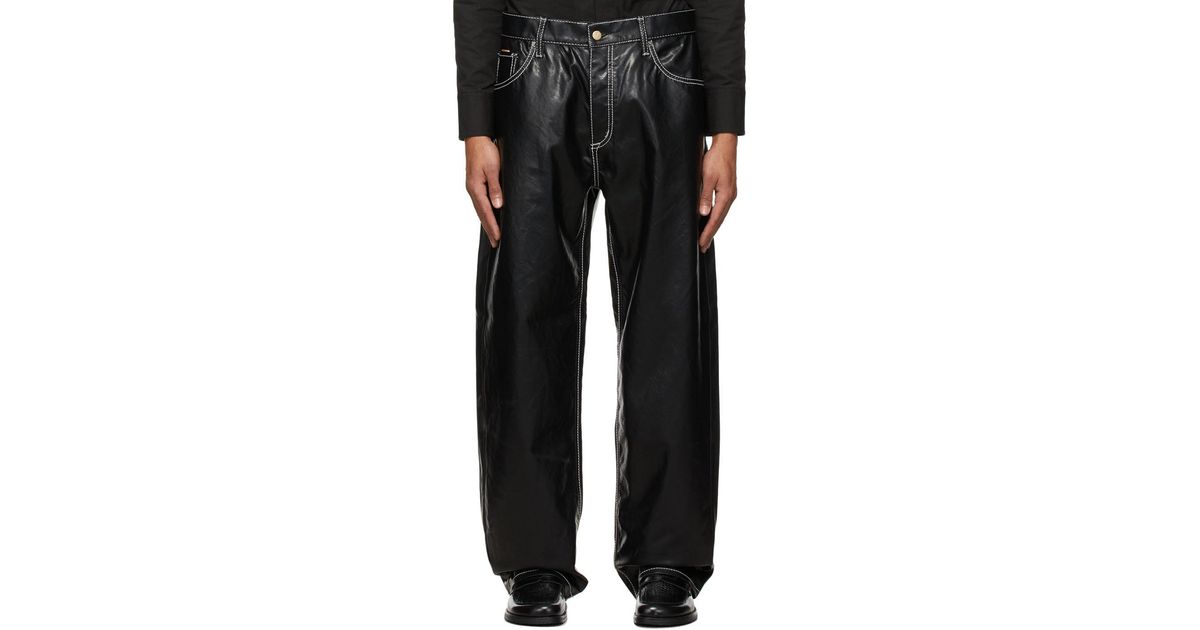 Eytys Black Benz Vegan Leather Trousers for Men | Lyst Canada