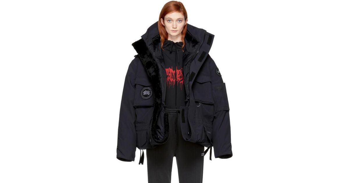 Vetements Canada Goose Edition Down Parka Jacket in Navy (Blue) | Lyst