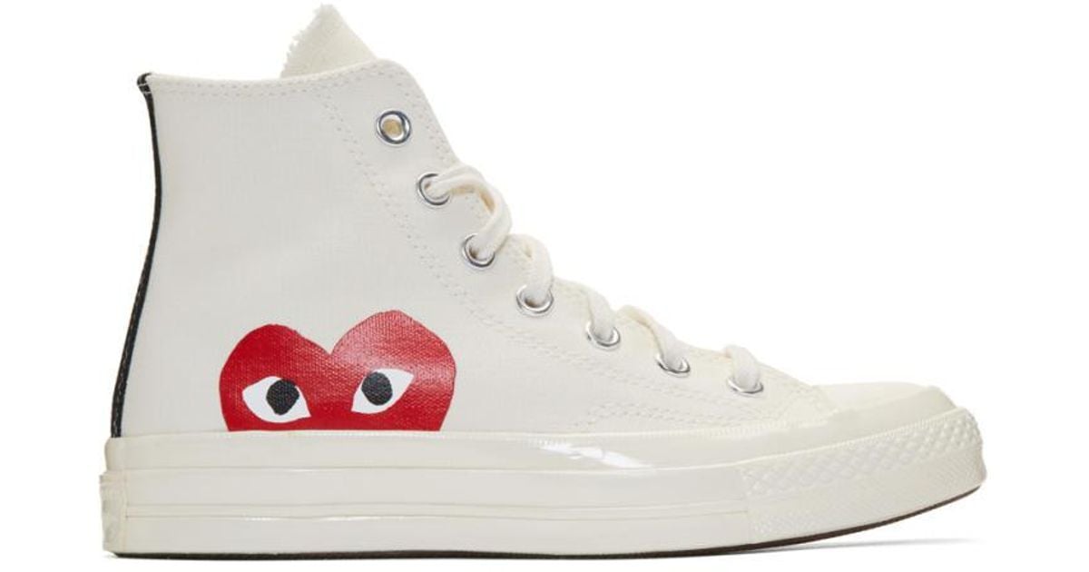 off white converse comme des garcons